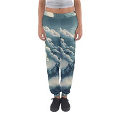 Mountains Alps Nature Clouds Sky Fresh Air Art Women s Jogger Sweatpants by Pakemis