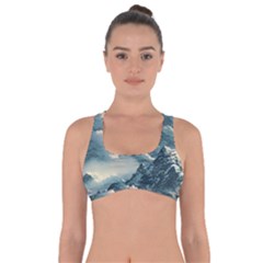 Mountains Alps Nature Clouds Sky Fresh Air Art Got No Strings Sports Bra by Pakemis