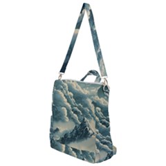 Mountains Alps Nature Clouds Sky Fresh Air Art Crossbody Backpack by Pakemis