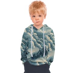 Mountains Alps Nature Clouds Sky Fresh Air Art Kids  Overhead Hoodie by Pakemis