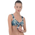 Mountains Alps Nature Clouds Sky Fresh Air Art Front Tie Bikini Top View1