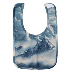 Mountains Alps Nature Clouds Sky Fresh Air Art Baby Bib by Pakemis