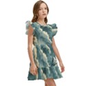 Mountains Alps Nature Clouds Sky Fresh Air Art Kids  Winged Sleeve Dress View3