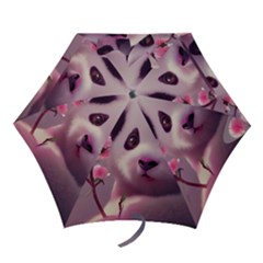 Panda Endangered Protected Bamboo National Treasure Mini Folding Umbrellas by Pakemis