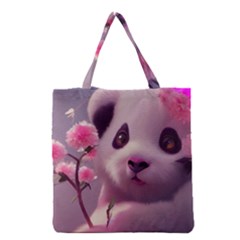 Panda Endangered Protected Bamboo National Treasure Grocery Tote Bag by Pakemis