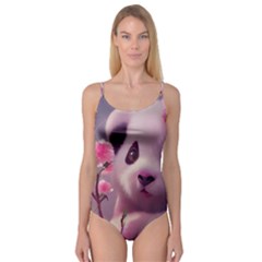 Panda Endangered Protected Bamboo National Treasure Camisole Leotard  by Pakemis