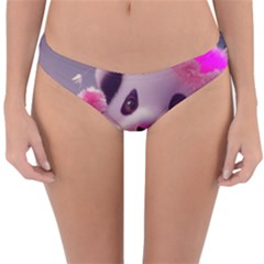 Panda Endangered Protected Bamboo National Treasure Reversible Hipster Bikini Bottoms by Pakemis