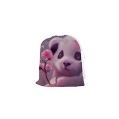 Panda Endangered Protected Bamboo National Treasure Drawstring Pouch (xs) by Pakemis