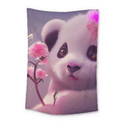 Panda Endangered Protected Bamboo National Treasure Small Tapestry by Pakemis