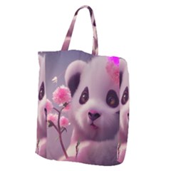 Panda Endangered Protected Bamboo National Treasure Giant Grocery Tote by Pakemis