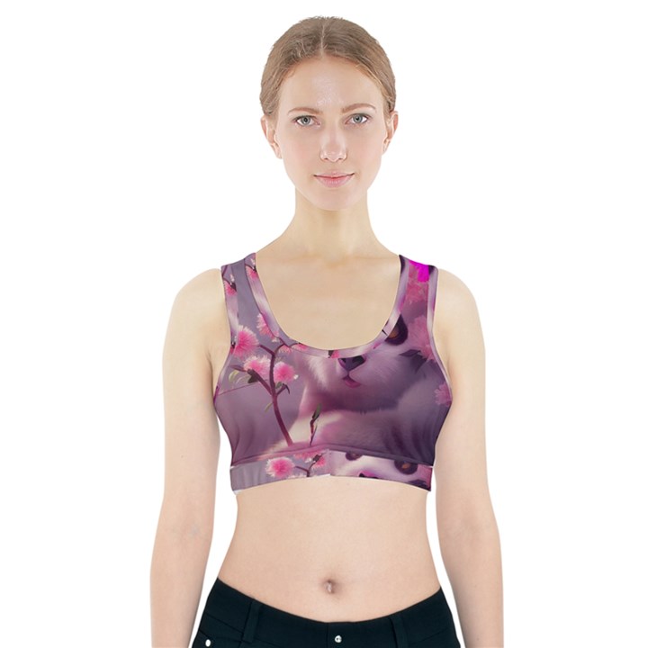 Panda Endangered Protected Bamboo National Treasure Sports Bra With Pocket