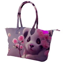 Panda Endangered Protected Bamboo National Treasure Canvas Shoulder Bag by Pakemis