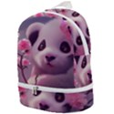 Panda Endangered Protected Bamboo National Treasure Zip Bottom Backpack View1