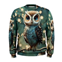 Owl Bird Bird Of Prey Ornithology Animal Men s Sweatshirt by Pakemis