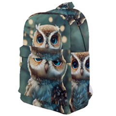 Owl Bird Bird Of Prey Ornithology Animal Classic Backpack by Pakemis