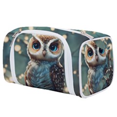 Owl Bird Bird Of Prey Ornithology Animal Toiletries Pouch by Pakemis