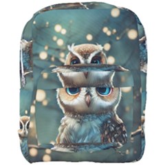 Owl Bird Bird Of Prey Ornithology Animal Full Print Backpack by Pakemis