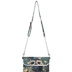 Owl Bird Bird Of Prey Ornithology Animal Mini Crossbody Handbag by Pakemis