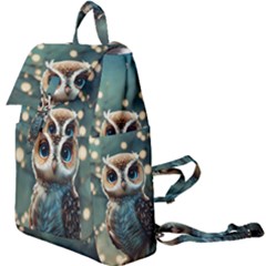 Owl Bird Bird Of Prey Ornithology Animal Buckle Everyday Backpack by Pakemis