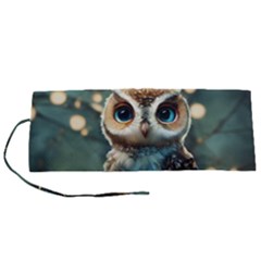 Owl Bird Bird Of Prey Ornithology Animal Roll Up Canvas Pencil Holder (s) by Pakemis