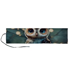 Owl Bird Bird Of Prey Ornithology Animal Roll Up Canvas Pencil Holder (l) by Pakemis