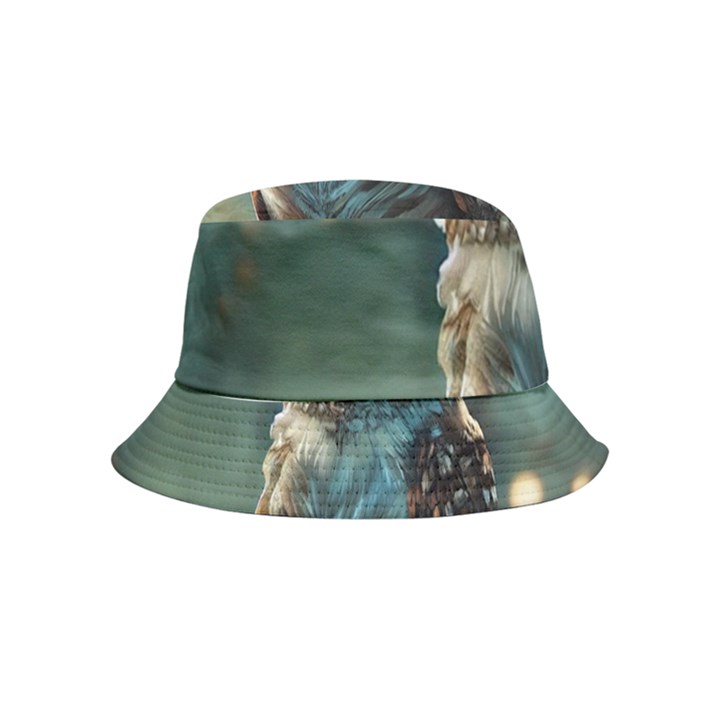 Owl Bird Bird Of Prey Ornithology Animal Inside Out Bucket Hat (Kids)