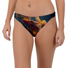 Flame Deep Sea Underwater Creature Wild Band Bikini Bottom by Pakemis