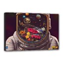 Astronaut Universe Planting Flowers Cosmos Jpg Canvas 18  x 12  (Stretched) View1