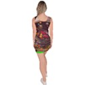 Astronaut Universe Planting Flowers Cosmos Jpg Bodycon Dress View4