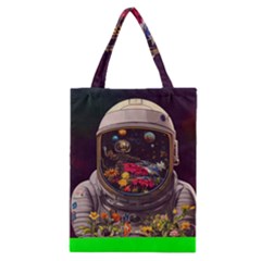 Astronaut Universe Planting Flowers Cosmos Jpg Classic Tote Bag