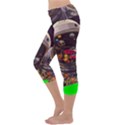 Astronaut Universe Planting Flowers Cosmos Jpg Capri Yoga Leggings View2