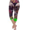 Astronaut Universe Planting Flowers Cosmos Jpg Capri Yoga Leggings View4