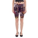 Astronaut Universe Planting Flowers Cosmos Jpg Yoga Cropped Leggings View1