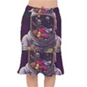 Astronaut Universe Planting Flowers Cosmos Jpg Short Mermaid Skirt View1