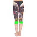 Astronaut Universe Planting Flowers Cosmos Jpg Kids  Capri Leggings  View2