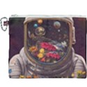 Astronaut Universe Planting Flowers Cosmos Jpg Canvas Cosmetic Bag (XXXL) View1