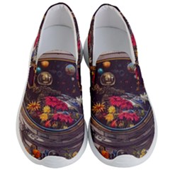 Astronaut Universe Planting Flowers Cosmos Jpg Men s Lightweight Slip Ons