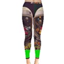 Astronaut Universe Planting Flowers Cosmos Jpg Inside Out Leggings View1