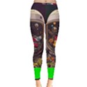 Astronaut Universe Planting Flowers Cosmos Jpg Inside Out Leggings View3