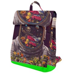 Astronaut Universe Planting Flowers Cosmos Jpg Flap Top Backpack