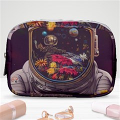 Astronaut Universe Planting Flowers Cosmos Jpg Make Up Pouch (Small)