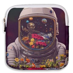 Astronaut Universe Planting Flowers Cosmos Jpg Mini Square Pouch