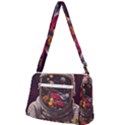 Astronaut Universe Planting Flowers Cosmos Jpg Front Pocket Crossbody Bag View2