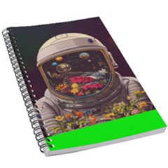 Astronaut Universe Planting Flowers Cosmos Jpg 5.5  x 8.5  Notebook