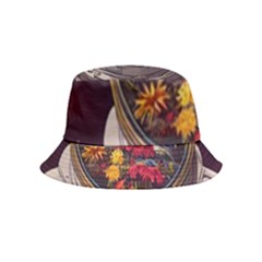 Astronaut Universe Planting Flowers Cosmos Jpg Inside Out Bucket Hat (Kids)