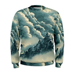 Mountains Alps Nature Clouds Sky Fresh Air Men s Sweatshirt by Pakemis