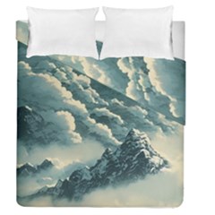 Mountains Alps Nature Clouds Sky Fresh Air Duvet Cover Double Side (queen Size) by Pakemis