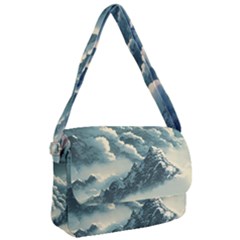 Mountains Alps Nature Clouds Sky Fresh Air Courier Bag by Pakemis