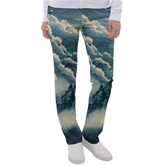 Mountains Alps Nature Clouds Sky Fresh Air Women s Casual Pants by Pakemis