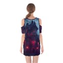 Haunted House Halloween Cemetery Moonlight Shoulder Cutout One Piece Dress View2